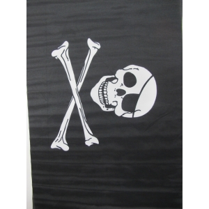 Large Skull Crossbones Flag